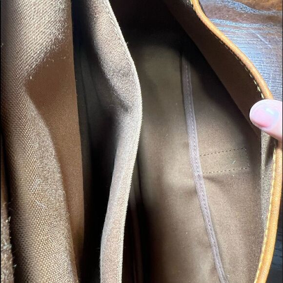 LOUIS VUITTON Monogram Saumur 35 Cross body bag Vintage 1990 Made in France GUC - Picture 14 of 14